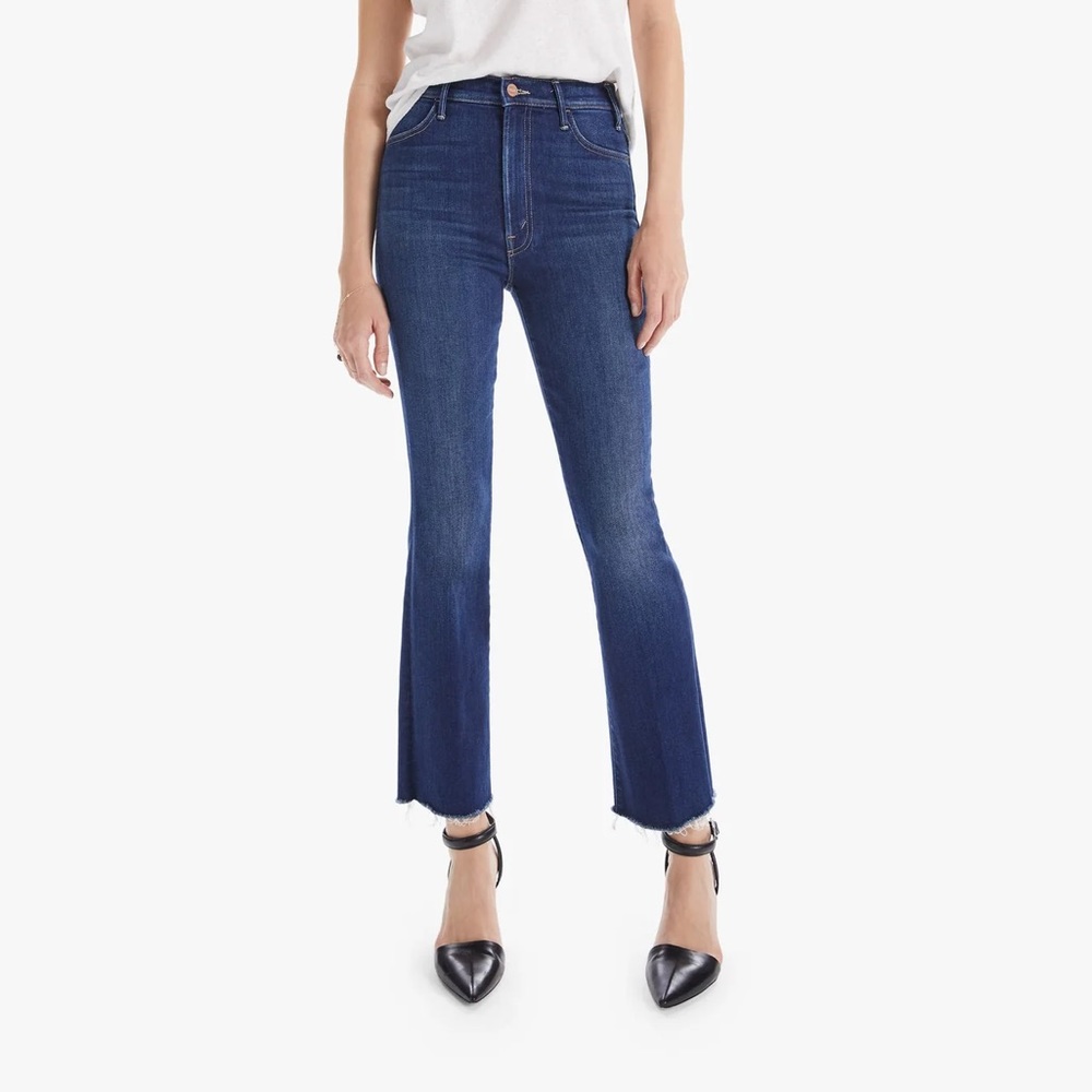 Mother “The Hustler” Ankle Fray Jeans